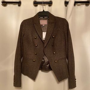 Banana Republic olive speckled blazer size 0